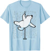 Fun Polar Bear Lover Humor Bear Dancer Stylish Tee Funny Polar Bear Pole Dancing Animal Cute Cool Wordplay Snow T-Shirt - Baby Blue