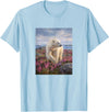 Dee Claire Art & Designs Polar Bear Summer Wildflower Meadow Nature Artwork T-Shirt - Baby Blue