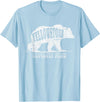 Vintage Yellowstone Retro Tees Tanks Tops Grizzly Bear Yellowstone National Park Est. 1872 T-Shirt - Baby Blue