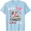 Holy Cow I'm Three 3 3rd Birthday Boy Girl Kids Holy Cow I'm Three 3 Years Old 3rd Birthday Boy Girl T-Shirt - Baby Blue