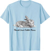 Flemish Giant Bunny Rabbit Mama Drawing T-Shirt in Baby Blue