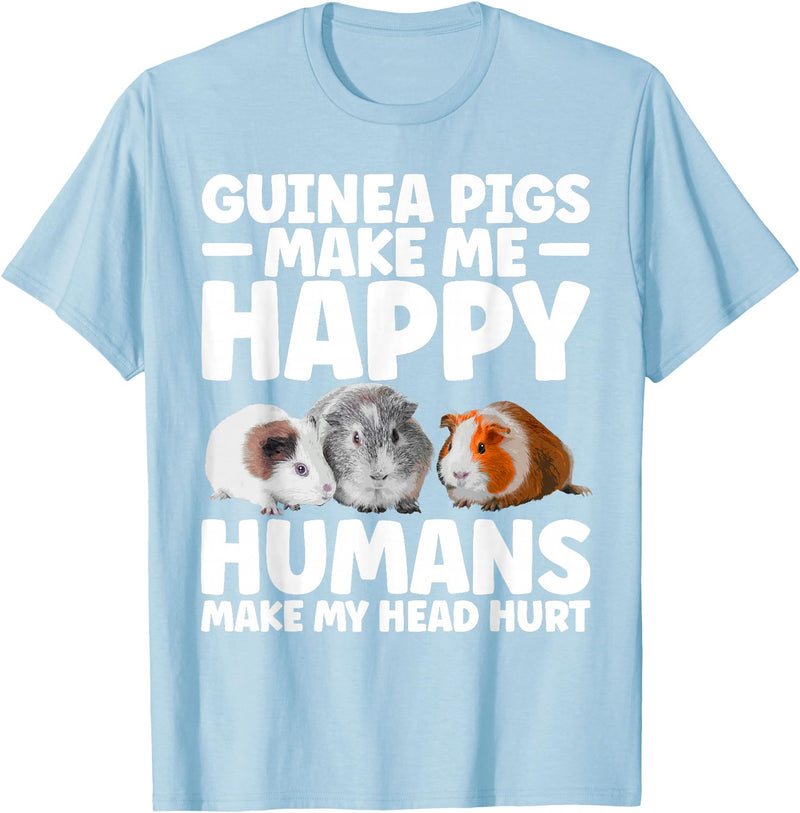 Guinea Pig Gift Guinea Pig Accessories & Stuff Funny Guinea Pig Clothes Men Women Rodent Guinea Pig Lover T-Shirt - Baby Blue