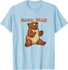 Happy Mama Bear Cool Vibes with Mama Bear Costume T-Shirt - Baby Blue