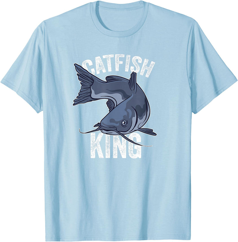 Catfish Gifts Catfish King Catfish Fishing T-Shirt - Baby Blue