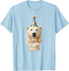 Birthday Party Polar Bear Polar Bear Birthday T-Shirt - Baby Blue