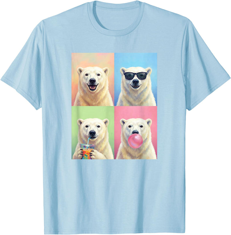 polar bears polar bear Shop Polar Bears Funny Polar Bear T-Shirt - Baby Blue