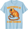 Happiness Is A Golden Lion Tamarin Tees Co. Glück ist ein Goldener Löwe Tamarin Monkeys Zoo Keeper T-Shirt - Baby Blue