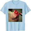 Special Lipstick Gifts Lipstick on a Pig Slogan T-Shirt - Baby Blue