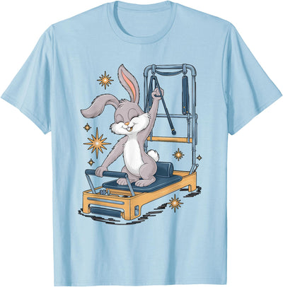 Rabbit Doing Pilates Reformer T-Shirt