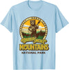 The Thrift Garage Great Smoky Mountains National Park Guitar Bear Cute Smokies T-Shirt - Baby Blue