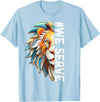 Lions Club members outfit gift Lions Club Members we Serve Outfit for Service Work T-Shirt - Baby Blue