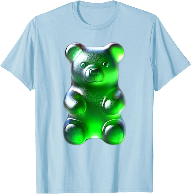 Urban Empyre Green Gummy Bear T-Shirt - Baby Blue