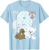 Arctic Animals Birthday Party Family Matching Bday Arctic Animals 9th Birthday Polar Bear Walrus Fox Sea Theme T-Shirt - Baby Blue
