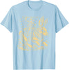 Funny Cowboy Easter Bunny Retro Vintage Western Howdy T-Shirt in Baby Blue