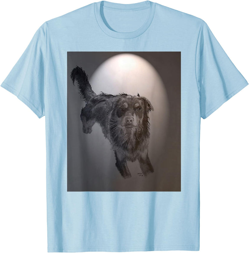 1awaken t-shirts Dog t-shirt. Duke - Baby Blue