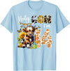 Cute Cow Farm Themed Birthday Girls Family Party Holy Cow I’m 14 Years Old Dairy Cow Sunflowers 14th Birthday T-Shirt - Baby