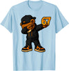 Funny Hip Hop Teddy Bear Six Seven Meme Designs Dabbing Teddy Bear 67 Meme Funny Brainrot Hip Hop Kids Boys T-Shirt - Baby Blue