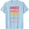 horses Apparel Horses T-Shirt - Baby Blue