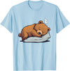 Cute Sleeping Animals Napping Bear Sleeping Sleepy Bear Cute Bear Sleeping T-Shirt - Baby Blue