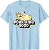 Pork King Good 70's Throwback Pig Logo T-Shirt - Baby Blue