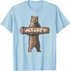 Cartba Aunt Co. Bear-y Awesome Aunt Funny Saying Cute Auntie T-Shirt - Baby Blue