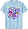 Sonic The Hedgehog Halloween Trick Or Treat Retro Neon Logo T-Shirt - Baby Blue