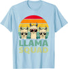 Funny Llama Gift Llama Lover Accessories & Stuff Funny Llama Design for Men Women Llama Alpaca Farm Animal T-Shirt - Baby Blue