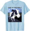 Chat Is This Real Skateboarding Dairy Cow Tees Chat Is This Real Skateboarding Dairy Cow T-Shirt - Baby Blue