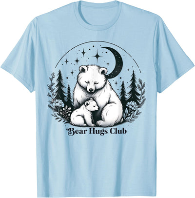 Polar Bear Lover Tees NYC Polar Bear Hugs Mama Baby Mothers Day Mom Daughter Son T-Shirt