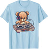 Colorful Teddy Art I Kids Teddy Bear Cute Teddy DJ T-Shirt - Baby Blue