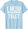 Daneisyista Vintage Cow Beef Butcher Farmer Gift T-Shirt - Baby Blue