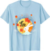 Cute Rabbit Lantern Chinese Mid-Autumn Festival Kids Adults T-Shirt in Baby Blue