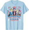 Cockatiel Parakeet Bird 4th Of July Bird Lover Patriotic Cockatiel Parakeet Bird Birdwatching 4th of July T-Shirt - Baby Blue