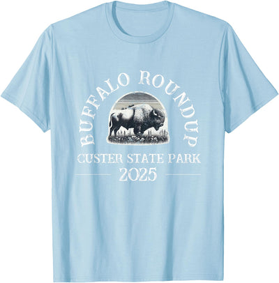 Cow 2025 Custer State Park Buffalo Roundup Distressed T-Shirt