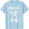 Lustige Kühe Bauernhof Papa Farming Leben Kuh Papa wie Keine Utter Funny Father's Day Animal Word Game T-Shirt - Baby Blue