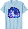Enchanting Bunny in Candy Cave Fantasy World T-Shirt in Baby Blue