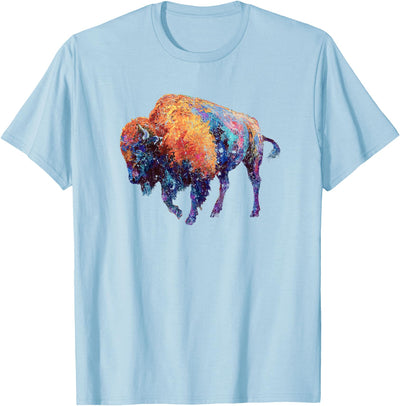 Cow Art Paint Buffalo American Bison Western T-Shirt