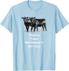 Cow Angus Tagging Things Way Before It Was Cool Black Angus T-Shirt - Baby Blue