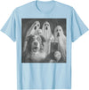 Spooky Aussie Moments Australian Shepherd Selfie Funny Ghost Halloween T-Shirt - Baby Blue