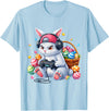 Funny Gaming Game Bunny Rabbit Easter Men Boy Toddler Kid T-Shirt in Baby Blue