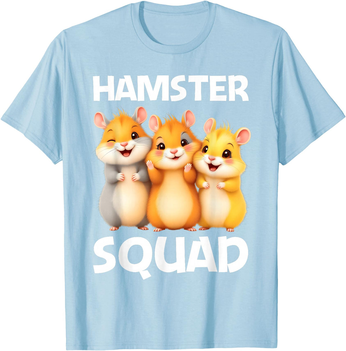 Cute Hamster Design for Men Women Kids Dwarf Hamster Lovers T-Shirt - Baby Blue