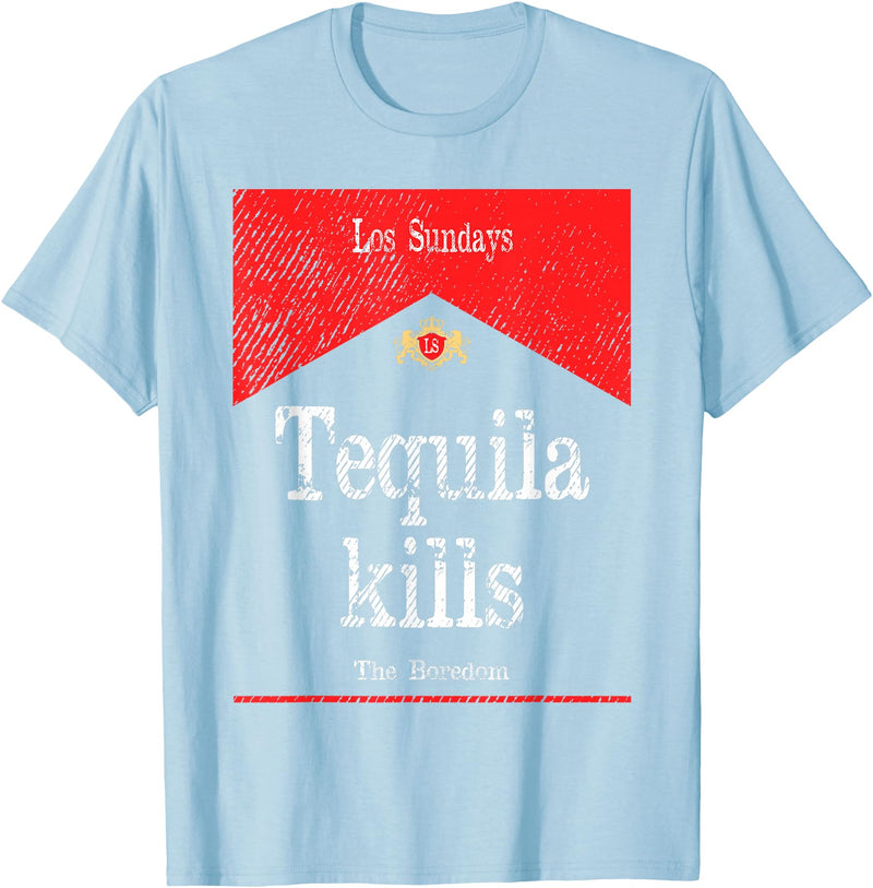 Kills The Boredom T-Shirt - Baby Blue
