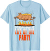 BBQ Season Smoke Meat Dad Grill Gifts Funny Saying Roasted Pig Rotisserie Pork Lover Food Pun Tee T-Shirt - Baby Blue
