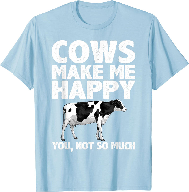 Cow Gift Cow Lover Accessories Cattle Farmer Stuff Cool Cow Art For Men Women Cow Farmer Dairy Cows Farm Animal T-Shirt -