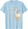 Llama Family Tees NYC Mama Llama Gift Funny Matching Family Tribe Mom Mommy Mum T-Shirt - Baby Blue