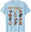 Wowsome! Cattles Animals of the World Cattle Farmer Rancher Cow Lover T-Shirt - Baby Blue
