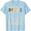 Bear Community Bear Brotherhood Gay Men Gifts Gay Bear Pride Don't Feed Bears Funny Bear Flag T-Shirt - Baby Blue