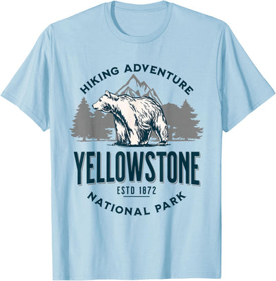 Yellowstone Wyoming Nature Mountains Bear Hike Outdoors T-Shirt