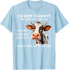 Funny Cow I'm Not Clumsy The Floor Tee Shirt Cow I'm Not Clumsy The Floor Just Hates Me The Table T-Shirt - Baby Blue