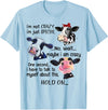 Cow I'm Not Crazy I'm Just Special Funny Cow I'm Not Crazy I'm Just Special Maybe I'm Crazy T-Shirt - Baby Blue